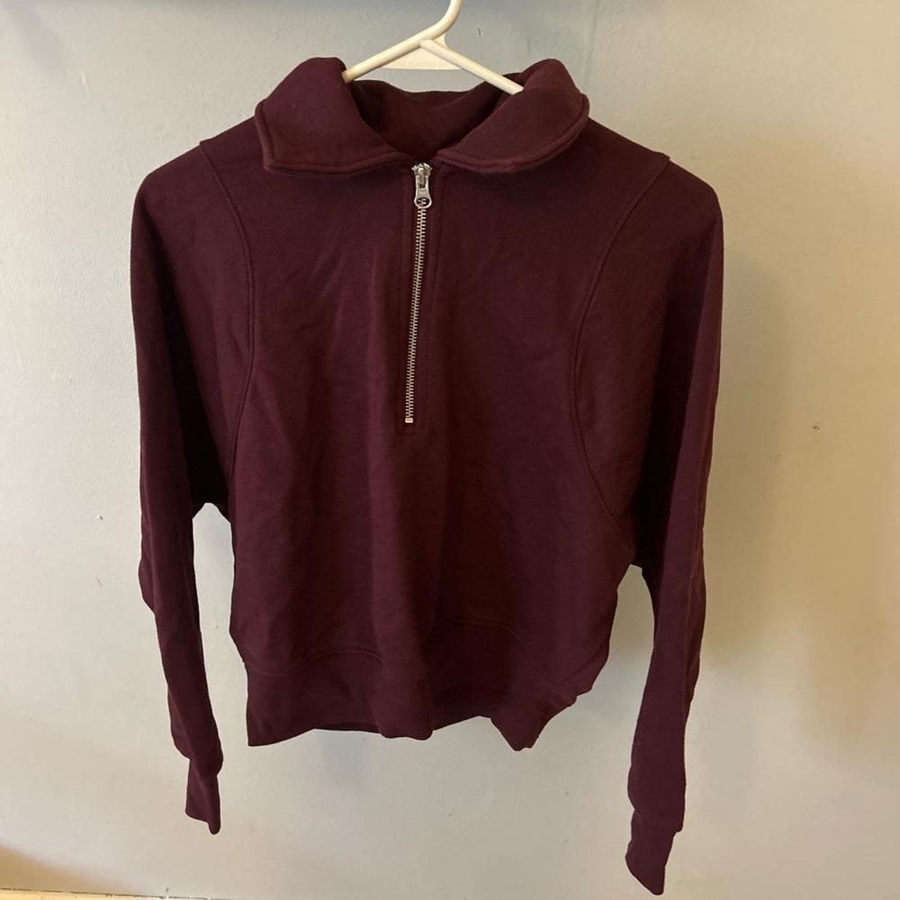 Wild Fable Maroon Half-Zip Sweatshirt